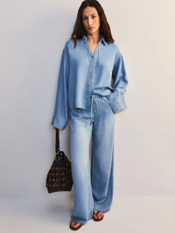 Джинсовая рубашка из тенселя ZR2605092357-101 / Zarina