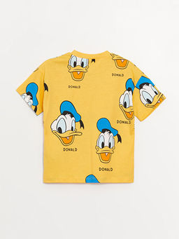 Bisiklet Yaka K?sa Kollu Donald Duck Bask?l? Erkek Bebek Ti??rt - Waikiki фото 3