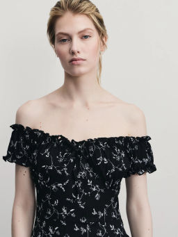 Платье миди с цветочным принтом / Zarina  фото 6