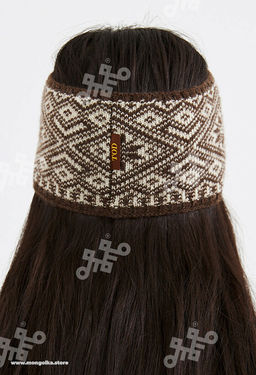 Повязка из 100% монгольской шерсти (арт. 05109) - Тод оймс ххк фото 6