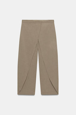 ZW COLLECTION WRAP FRONT TROUSERS - Zara фото 5