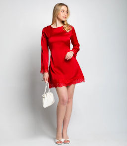 Платье #КТ982 (1), красный - Dommod фото 2