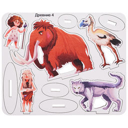 Игровой набор "До нашей эры" (дерево) крафтовая коробка