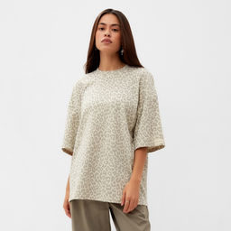 Футболка женская Mist: Leo, размер 48, бежевая