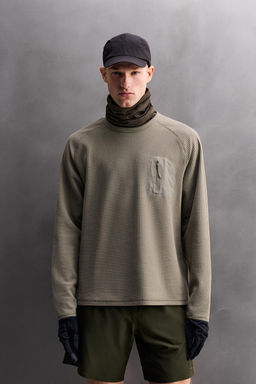 WAFFLE-KNIT POCKET T-SHIRT - Zara фото 11