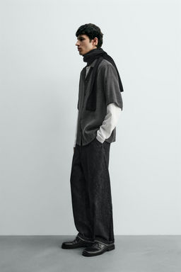 Рубашка Camisa Fluida Estructura серая