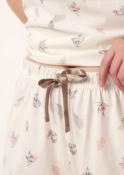 Пижама жен. (ЧЗ) св.бежевый/зеленый LSET15-1184 - Clever wear фото 4