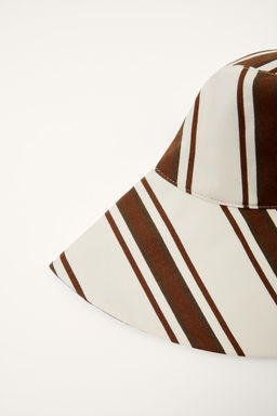 LIMITED EDITION STRIPED REVERSIBLE BUCKET HAT - Zara фото 15