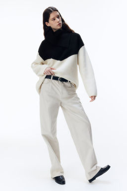 Jersey de lana con cuello asimetrico - H&m фото 2