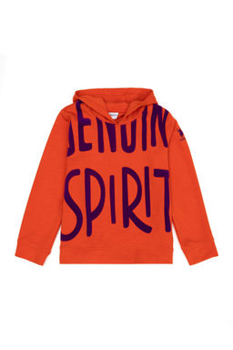 Оранжевый свитшот для девочки