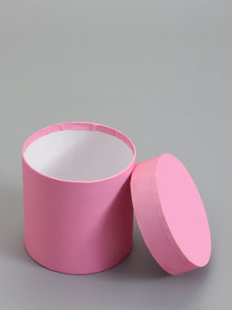 Набор шляпных коробок  4 в 1 "Розовый" 18 × 18 ‒14 × 14 см