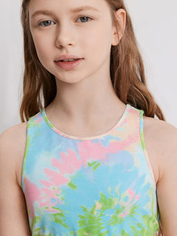 ACOOLA / Комплект детский для девочек ((1)блузка-топ и (2) шорты) Leo_set разноцветный фото 5