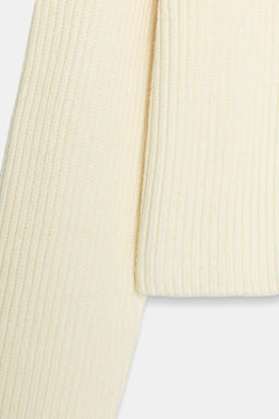 RIB KNIT V-NECK JUMPER - Zara фото 5
