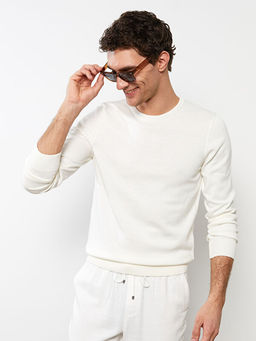 Bisiklet Yaka Erkek Triko Kazak