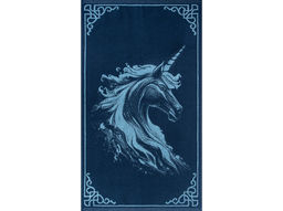 Полотенце махровое 6с103.412ж1 Огненный единорог(джинс) 50х90см