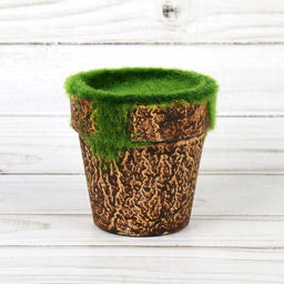 Кашпо со мхом декоративное 8х7,5 см / 16010 /уп 240/ - ГалеонТрейд фото 7