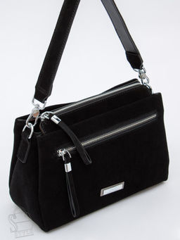 Сумка женская кожаная 1025CF black Polina&Eiterou