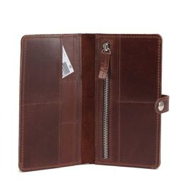 Портмоне мужское Croco-ПР-1055 натуральная кожа 2 отд, 7 карм, коричневый тем пулл-ап (219) 221935  фото 3