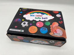 Мякиш антистресс Ble color tofu ball - Мячик с шариками 12 шт в уп - Storyland фото 4