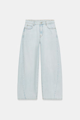 JEANS ZW COLLECTION LOOSE BARREL TIRO MEDIO / Azul - Zara фото 4