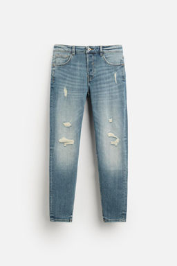 RIPPED SKINNY FIT JEANS - Zara фото 6