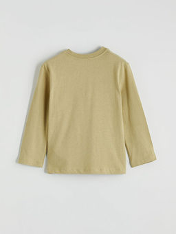 Bisiklet Yaka Detroit Bask?l? Erkek ?ocuk Ti??rt