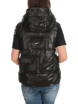 GB18401-2010-C BLACK Жилет женский демисезонный (120 гр. холлофайбера) - Фабричный китай фото 5