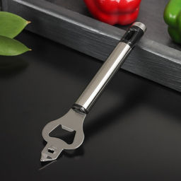 Открывашка Доляна Fargo, 18.5×4.5×2 см, нержавеющая сталь, серебристый