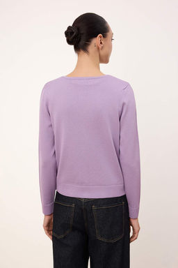 Wardrobe Essentials Kahverengi Basic Rayon Gorunumlu H?rka-Bluz Triko H?rka TWOSS26HI00001 - Trendyolmilla фото 8