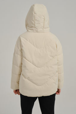 Пуховик короткий Бежевый TRN Down Jacket