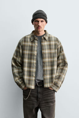 CHECK RELAXED FIT OVERSHIRT