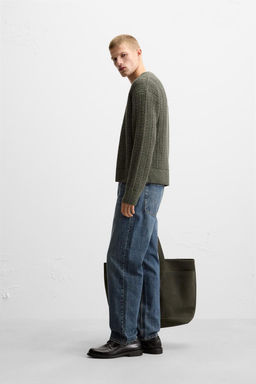 TEXTURED CABLE-KNIT CARDIGAN - Zara фото 4