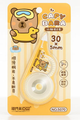 Корректор "Capybara with duck", 30м*5мм, yellow