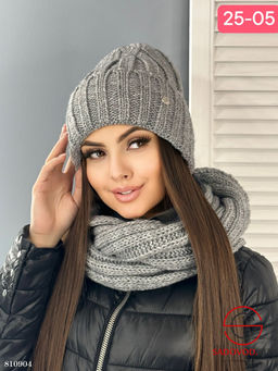 Комплект зимний шапка и снуд - Bruno фото 3