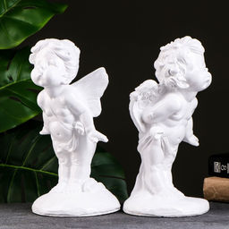Набор фигурок из гипса Эльф и ангел пара, 2 шт., 29?14 см