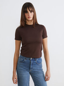 Bisiklet Yaka Kad?n Ti??rt