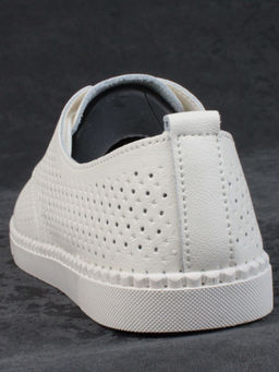 03-PDXL138-1 LT. BEIGE Полуботинки спортивные женские (натуральная кожа) - Фабричный китай фото 7