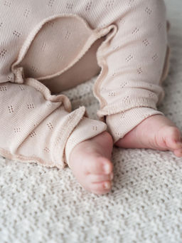 Ползунки Нюд из ажурного хлопка 0+ - Bungly фото 7