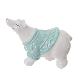 Фигурка декоративная "Белый медведь", L10,5 W5 H7 см