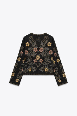 FLORAL EMBROIDERY JACKET ZW COLLECTION - Zara фото 5