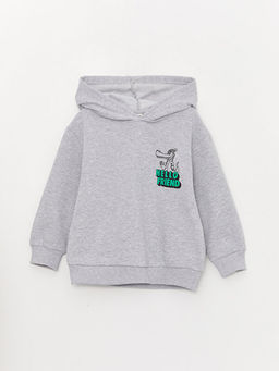 Rahat Kal?p Bask?l? Erkek ?ocuk Hoodie