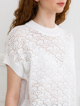 Блузка вязаная