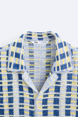 GEOMETRIC CROCHET SHIRT - Zara фото 8