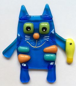 Магнит Кот с рыбой - 1