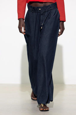 DARTED WIDE-LEG TROUSERS - Zara фото 2