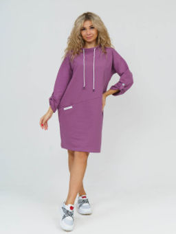 880 Платье "Брусника"