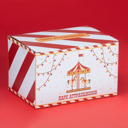 Сахарница новогодняя Доляна Парк аттракционов, 400 мл, фарфор, белая - Simaland фото 4