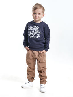 Толстовка для мальчика UD 0997 т.синий - Mini maxi фото 3
