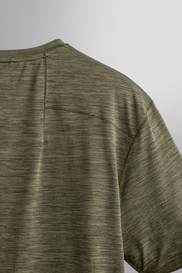 CAMISETA T?CNICA JACQUARD RAYAS / Verde medio - Zara фото 9