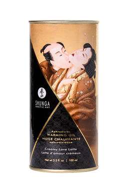 Масло массажное для тела Shunga Любовный крем латте (Creamy Love Latte), разогревающее, 100 мл